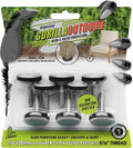 Slipstick Gorilla Outdoor Adjustable Furniture Levelers (8 Pack) Weatherproof Screw in Leg Glides for Chairs, Tables, and Outdoor Furniture Feet, 1-1/8 Inch Slider Glide, 5/16"-18 BSW Thread by Slipstick