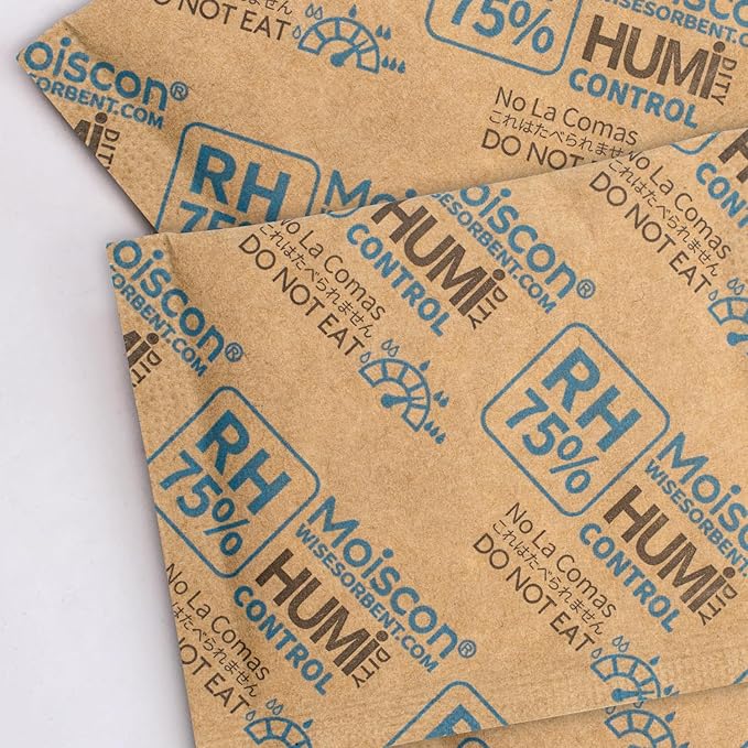 30 Pack 75% RH Size 8 Two-Way Humidity Control Packs for Storing Up to 5 Items, 8 Gram Moisture Control Packets Individually Wrapped for Small Non-Plastic Travel Cases - Image 9