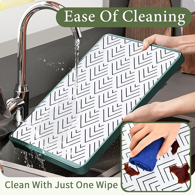 Shelf Liner for Kitchen Cabinets Non Adhesive Drawer Liner Non-Slip Thickened Shelf Liner Paper Strong Easy to Clean for Tool Box Refrigerator with Knife and Tape Measure, Black Arrow, 11.8 x 118 in - Image 4
