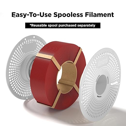 Inland V2 Reusable Filament Spool, 3D Printing Replacement Spool for Inland Spooless Filament, Compatible with Bambu Lab Filament Refill - Image 2