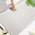 Shower Mats Non Slip for Elderly, 24x32’Lager Loofah Bath Mats for Shower, Non-Slip Bath Mat for Elderly-Wihte by NQWei