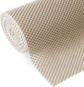 Shelf and Drawer Liner, Non-Adhesive Non Slip and Grip Durable Clean Pad Full Size 17.7 Inches x 20 Feet for Drawers, Shelves, Cabinets, Storage, Kitchen, Desks, Kitchenware, Tableware, Beige by Iwtmm