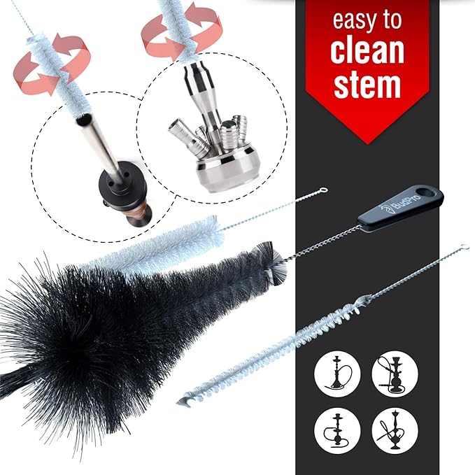 Hookah Brush Set Cleaning kit for Cleaning vases, Bottles etc - Image 4