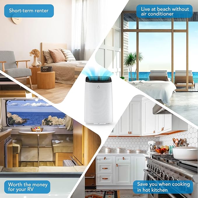 Portable Air Conditioner 14,000 BTU, 3-in-1 Dehumidifier & Fan Modes, Floor AC Unit, Ideal for Rooms up to 750 Sq Ft, Complete Window Mount Kit - Image 6