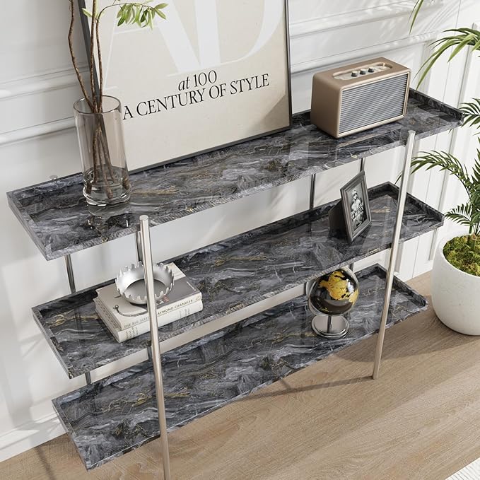 CRE8TIVE Glossy Dark Grey Gold Marble Countertop Contact Paper Peel and Stick Wallpaper Removable Self Adhesive Marble Peel and Stick Countertops Waterproof Kitchen Wallpaper 12"W x 354"L - Image 7