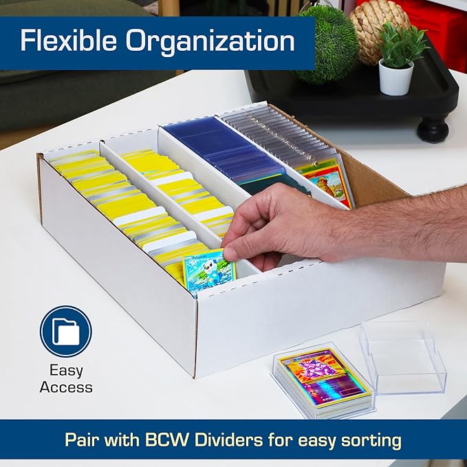 BCW Monster Box - 1ct Trading Card Storage Box | Holds 3200 Cards | Sports & TCG Card Organizer - Image 6