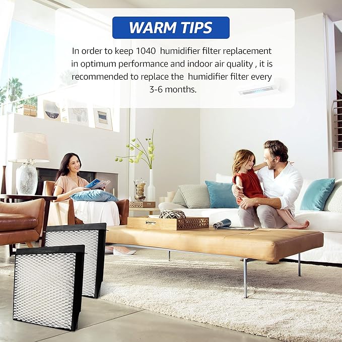 1040 Super Wick Humidifier Filter Replacement for Essick Air AIRCARE Humidifiers Filter B40 B40-C 3D6 100 5D6 700 7D6 100 D46 720 CM330AWHT CM330ABLK CM330DWHT CM330DBLK - 2 Pack - Image 8