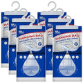 W&E Choice Moisture Absorbers Hanging Bag for Your Closet, Dehumidifier Bags for Bathroom, Fragrance Free Humidity Packs, 6 Pack by WEChoice