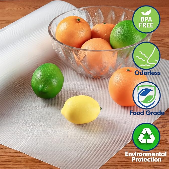 Shelf Liner, Drawer Liner, 12 Inches x 20 FT Cabinet Liner for Kitchen Cabinets Non-Adhesive Shelf Liners, Waterproof Shelf Paper with Non-Slip, Durable Liners, Clear - Image 7