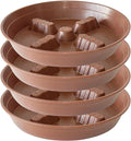 4 Pack Plant Saucer 10 inch, 8 12 14 17 inch, Plant Stand Plastic Plant Saucers for Indoors Outdoor, Heavy Duty Flower Plant Risers for Inside Pots, Pot Saucers for Plants, Grow Bags Saucers by Unknown