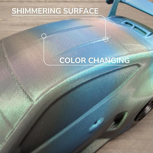 Polymaker Panchroma Gradient Starlight PLA Blue-Green 3D Printing Filament 1.75mm 1KG, Premium Gradient PLA, Easy to Print, AMS Compatible, Perfect for Figurines, Tabletop Models, Ornaments, Jewelry - Image 3