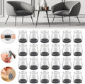24PCS Upgraded Silicone Chair Leg Floor Protectors for Hardwood Floors, Furniture Sliders for Chair Legs, Felt Bottom Furniture Pads, Anti-Slip Round&Square Cap Covers to Scratch and Reduce Noise by Violibar