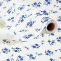 RAY STAR Shelf Liner, Non Adhesive Blue Floral Printed Kitchen Cabinet Liner for Pantry Drawer Vanity, Strong Grip Non Slip, Shelf Liners for Kitchen Cabinets Cupboard 18 Inch x 8 FT (4 Rolls) by RAYSTAR