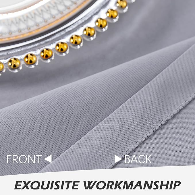 MYSKY HOME Closet Door Curtains Blackout Curtains for Bedroom Doorway 84 Inch Curtains Thermal Insulated Grommet Window Curtain for Living Room Single Panel Curtains, 42 x 84 Inch, Silver Grey - Image 5