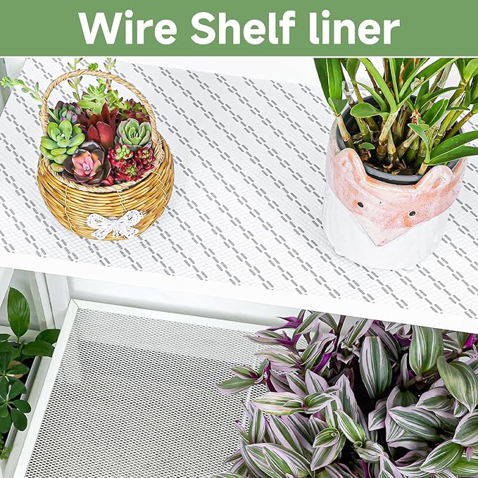 Shelf Liners 19 inch x 20 ft Shelf Liners for Kitchen cabinets nonstick Shelf Lining Drawer Mats EVA Protector for Cupboard (White Diagonal Stripes,19 inch x 20 ft) - Image 4