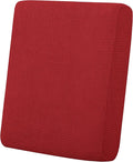 Easy-Going Stretch Chair Cushion Cover Sofa Cushion Furniture Protector Sofa Seat Sofa Slipcover Sofa Cover Soft Flexibility with Elastic Bottom(Chair Cushion, Christmas Red) by Easy-Going