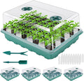 192 Cells Seed Starter Tray, Seed Starter Kit with Adjustable Humidity Dome, Seed Starting Trays Plant Starter Kit for Seeds Growing Starting, Indoor Gardening, Greenhouse by Unknown