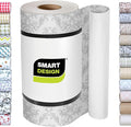 Smart Design Bonded Grip Shelf Liner - 12 Inch x 10 Feet - Non Adhesive, Strong Grip Bottom, Easy Clean Kitchen Drawer, Cabinet, Cupboard Dresser Protector Cover, Non Slip Rubber Mat - Fleur Gris by PROMART