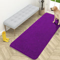 OLANLY Dog Door Mat for Muddy Paws 59x24, Absorbs Moisture and Dirt, Absorbent Non-Slip Washable Doormat, Quick Dry Chenille Mud Mat for Dogs, Entry Indoor Entryway Carpet for Inside Floor, Purple by OLANLY