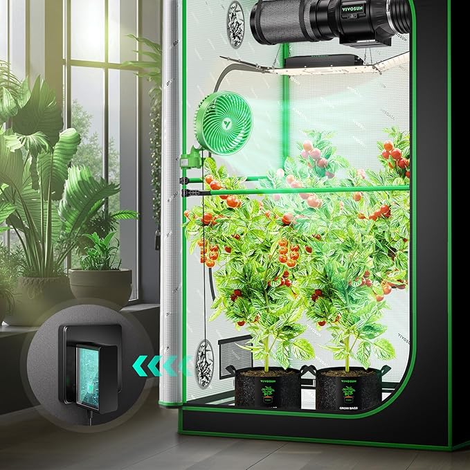 VIVOSUN AeroWave E6 Grow Tent Fan 6”, EC Motor, Smart Wifi Control, US Patented Auto Oscillating Clip fan, Weatherproof IP-54, Strong Airflow but Quiet for Hydroponic Ventilation Circulation, 1-Pack - Image 9
