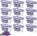 Moisture Absorbers, 12 Pack, Compact Dehumidifier for Closet, Efficient Humidity Absorber Boxes, Moisture Absorber for Closet, Odor Eliminator with Lavender Fragrance, Purple, 6.4oz, 300ml by Ksend