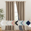 NICETOWN Burlap Vintage Open Linen Weave Flax Thermal Curtains, 100% Blackout Curtains 108" Long for Dining Room, Soundproof Window Treatment Drapes for Hall Room, 52" Wide Per Panel, Set of 2 by NICETOWN