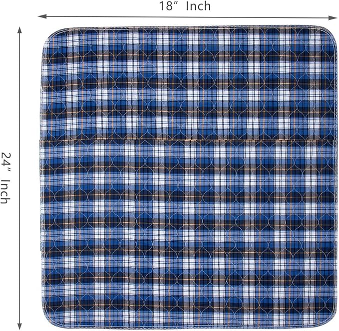 Non-Slip Bed Pads for Incontinence Washable (18" x 24"|3 Pack),Waterproof Bed Pads, Kids Washable Incontinence Bed Pads for Kids Adults,Dog,Kids - Image 2