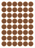48 Pcs Brown Felt Cabinet Door Pads, 1/2 Inches Diameter Self Adhesive Felt Bumpers for Furniture Kitchen Cabinet Doors Floor Drawers Cupboards by salbsever