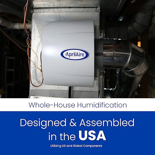 AprilAire 500M 12-gal. Whole-House Small Bypass Evaporative Humidifier with Manual Control for up to 3,600 sq. ft. + AprilAire Model 5843 Humidifier Installation Kit - Image 8