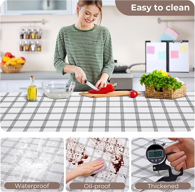 Coavas Extra Grip Thickened Shelf and Drawer Liner - Non-Adhesive Non-Slip Waterproof Mats for Kitchen Cabinets, Drawers, Shelves, Dresser & Cupboard, Easy Cut DIY (Stripe, 12IN x 10FT) - Image 4