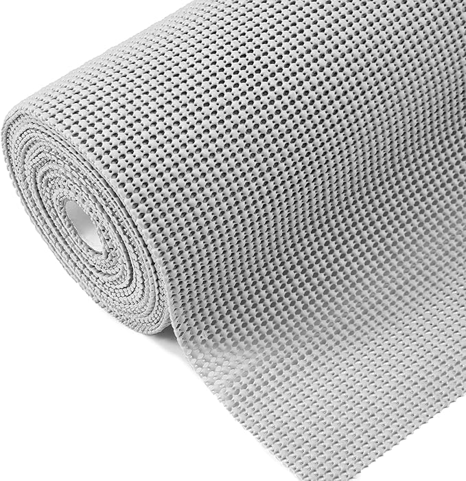 iwtmm Drawer Shelf and Cabinet Liners Non-Adhesive Extra Strong Grip - Keep Items in Place for Kitchen, Bathroom, Office & Wardrobe, Heavy Duty Anti-Slip Liners for Cabinets, Cupboards, Drawers by Iwtmm