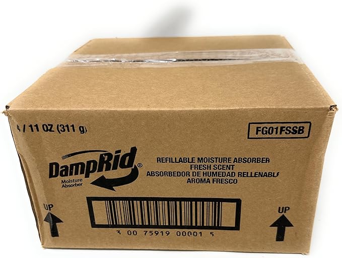 DampRid Refillable Moisture Absorber, 10.5 oz. Cups, 4 Pack, Fresh Scent, Traps Moisture for Fresher, Cleaner Air, No Electricity Required, Lasts Up To 60 Days - Image 2