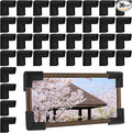 36 Pcs Foam Corner Protectors for Shipping, L-Shaped Edge Guards for TV Moving Box, Picture Frames, Mirrors, and Furniture, Must-Have Moving Supplies (Silk Black) by Pwbarwq