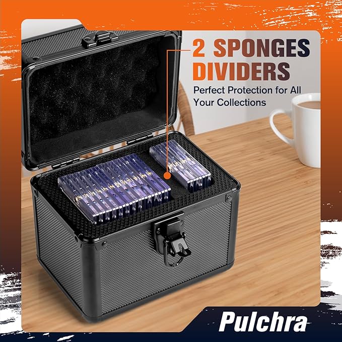 Pulchra Graded Card Storage Box, Top Loaders Case, Sports Trading Box, Slab PSA MTG CSG SGC Magnetic Holder, Carrying Collector Storage Boxes - Image 6