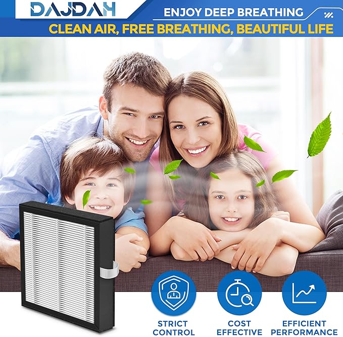 [UPGRADE] DH02 H13 HEPA Filter Compatible with Tenergy Dehumidifier Air Purifier Sorbi DH02 1000ML and Afloia Air Purifier Filter Replacement AQ8 Q8, Honati and Hysure Q7 with Activated Carbon, 4-Pack - Image 7