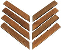Bare Decor EZ-Floor Corner Trim Piece Interlocking Flooring in Solid Teak Wood (Set of 8), Oiled Finish by BareDecor