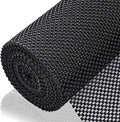 Shelf Liner for Kitchen Cabinet, Drawer Liners Non Slip Non Adhesive Thick Mat, Breathable Dresser Pantry Bathroom Protector, Black, 12" x 120" by ALIUNI