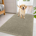 OLANLY Dog Door Mat for Muddy Paws 44x32, Absorbs Moisture and Dirt, Absorbent Non-Slip Washable Doormat, Quick Dry Chenille Mud Mat, Entry Indoor Entryway Carpet for Inside Floor, Warm Taupe by OLANLY