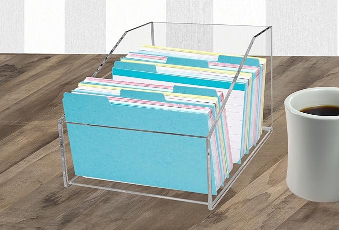 Marketing Holders Acrylic Photo Browsing Flip Bin Holds 5.75" Wide x 7.5" Deep CDs Prints Countertop Caddy for Stickers Postcards Greeting Cards and Art in Museums Retail Record Stores and Homes - Image 2