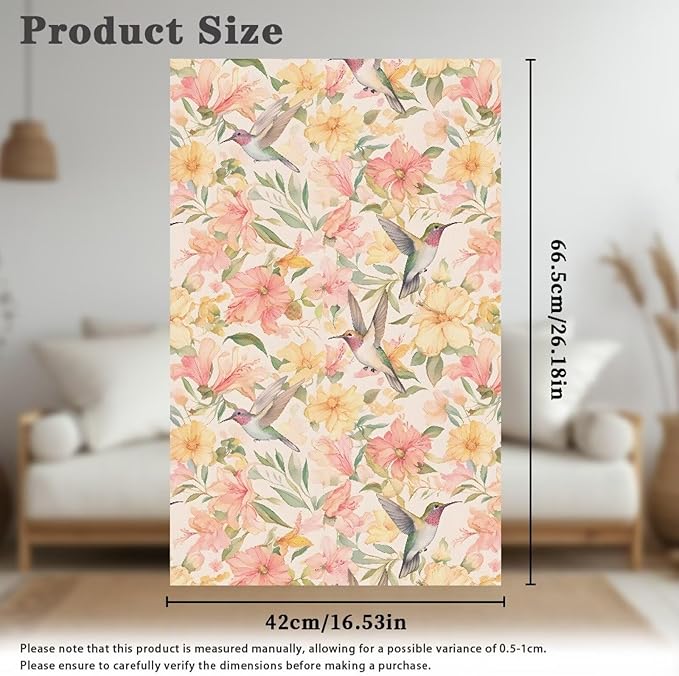 Hummingbird Lily Headrest Cover for Recliner Fabric Headrest Sofa Protector Wear Resistant Couch Protective Cover Machine Washable Cover for Theater Seat Loveseat Home Decor - Image 7