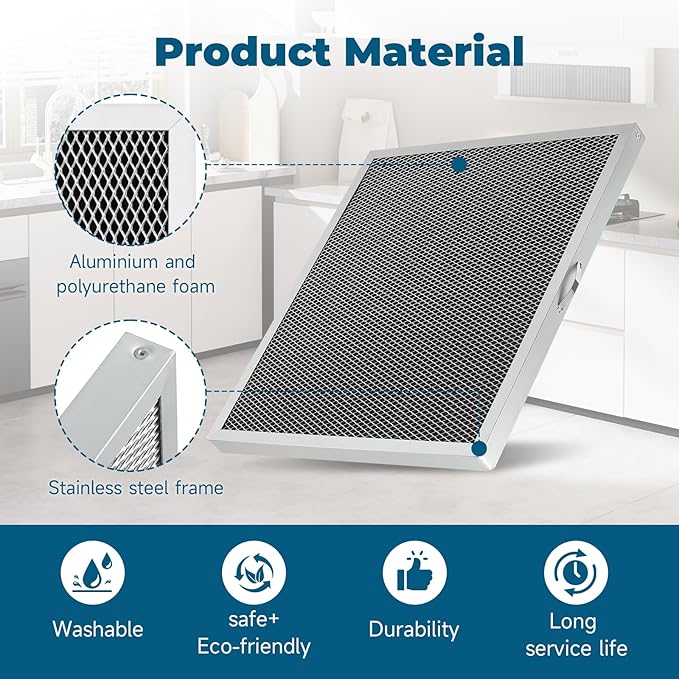 2-Packs 5881 Washable MERV 8 Dehumidifier Filter 12x14x1 Compatible with AprilAire Whole-House Models E100 E080 8192A and Dehumidifying Ventilator 8192A Replacement Filter - Image 5