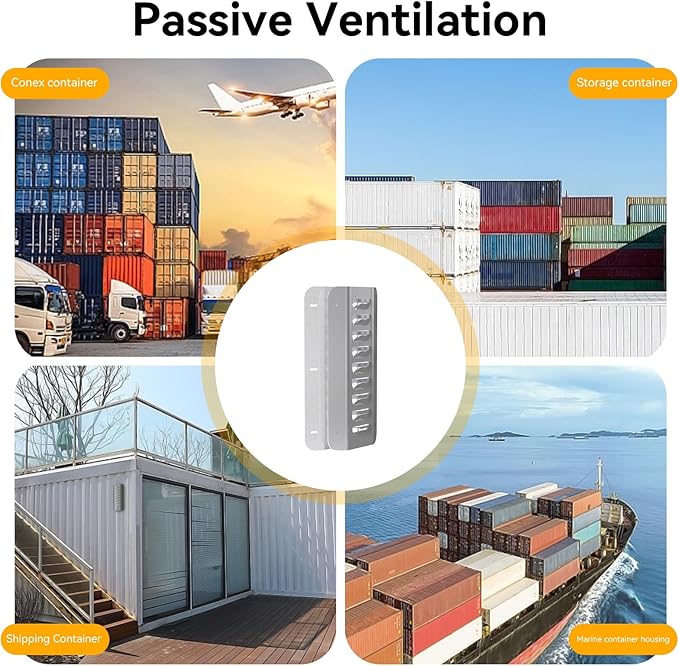 2pcs Shipping Container Vent, Shipping Container Vents for Preventing Condensation and Excessive Heat in 20 Ft New and Used Sea Cans, Conex Container Accessories for Passive Ventilation - Image 7