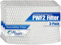 3-Pack WF2 Filter Fits Protec PWF2 Replacement Wicking Filter For Vicks Humidifier VEV400 - Compatible with Vick Humidifier Filters Model PWF2 by UpStart+Components