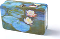 DAHO Metal Storage Box with Hinge for Office, School, Home, Makeup, Arts & Crafts and Accessories (Water Lilies) by Unknown