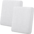 Easy-Going Stretch Individual Loveseat Couch Cushion Cover Sofa Cushion Furniture Protector Sofa slipcover Soft Flexibility with Elastic Bottom (2-Piece Loveseat Cushion Cover, Snow White) by Easy-Going