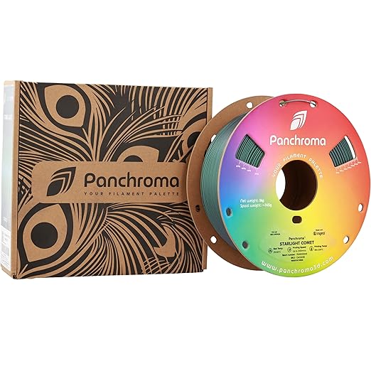 Polymaker Panchroma Green Color Changing PLA, 1.75mm, 1KG, Glitter Starlight Comet 3D Printer Filament, Hides Layer Lines, Easy to Print, Tangle Free, AMS Compatible, Works with Most FDM Printers - Image 9