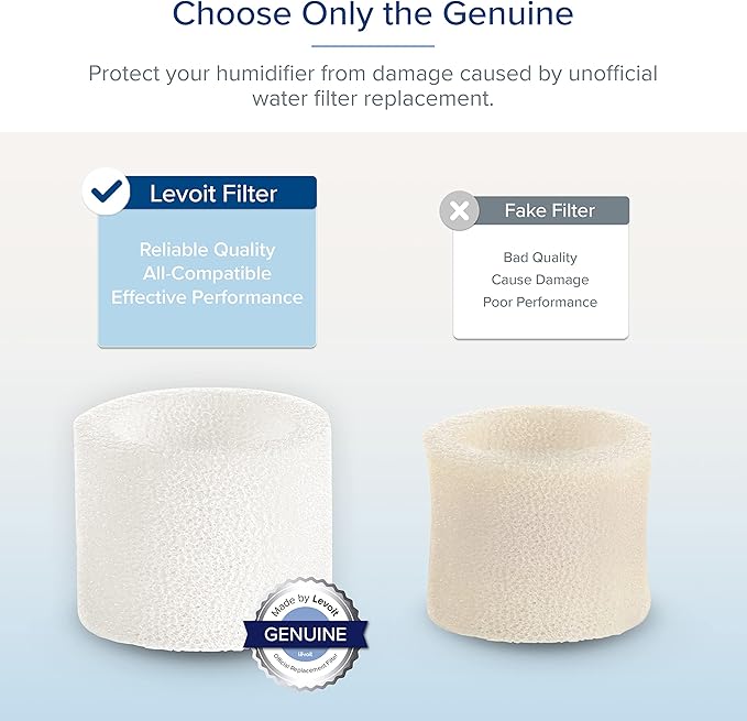 LEVOIT 10-Pack Top Fill Humidifier Replacement Filters, Capture Particles to Improve Humidification Efficiency, for Classic160, Dual150, Dual200S, Classic300(S), LV600S, OasisMist450S, Superior6000S - Image 5