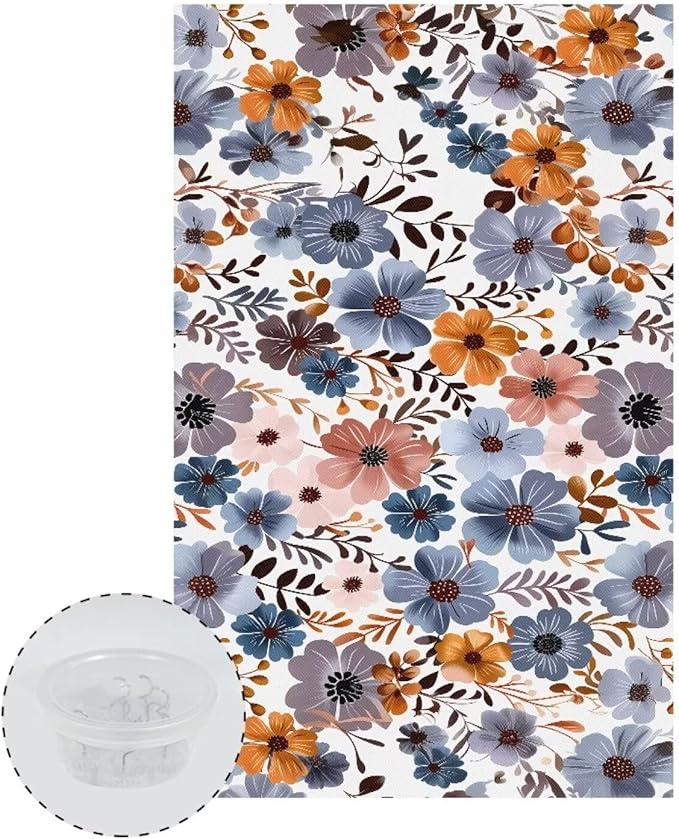 Flower Headrest Covers for Recliner Sofa Stain Resistant Couch Protector Anti-Slip Recliner Covers for Large Recliner Pet Scratch Resistant Cover for Loveseats Nice Recliner Accessories - Image 2
