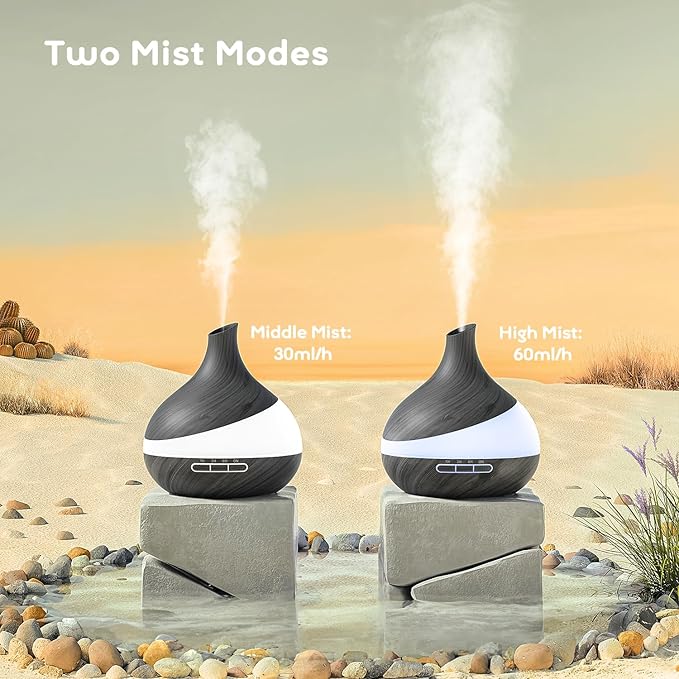 500ML Essential Oil Diffuser: Aroma Diffuser with Remote Control for Hotel Spa Yoga Room - Humidifiers for Bedroom with 14 Colors LED Night Light for Kids/Women Home Relaxation - Image 4