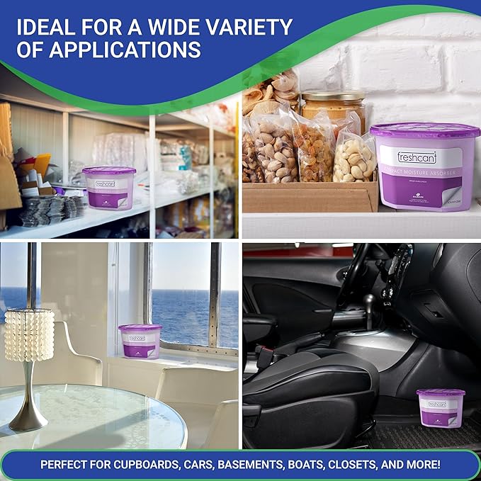 Moisture Absorber Bundle, Room and Closet Freshener, Moisture and Odor Absorber for Home, Rooms, Basement, Garage, Prevents Musty Odor, Controls Moisture, Pack of 12, Lavender Scent - Image 4